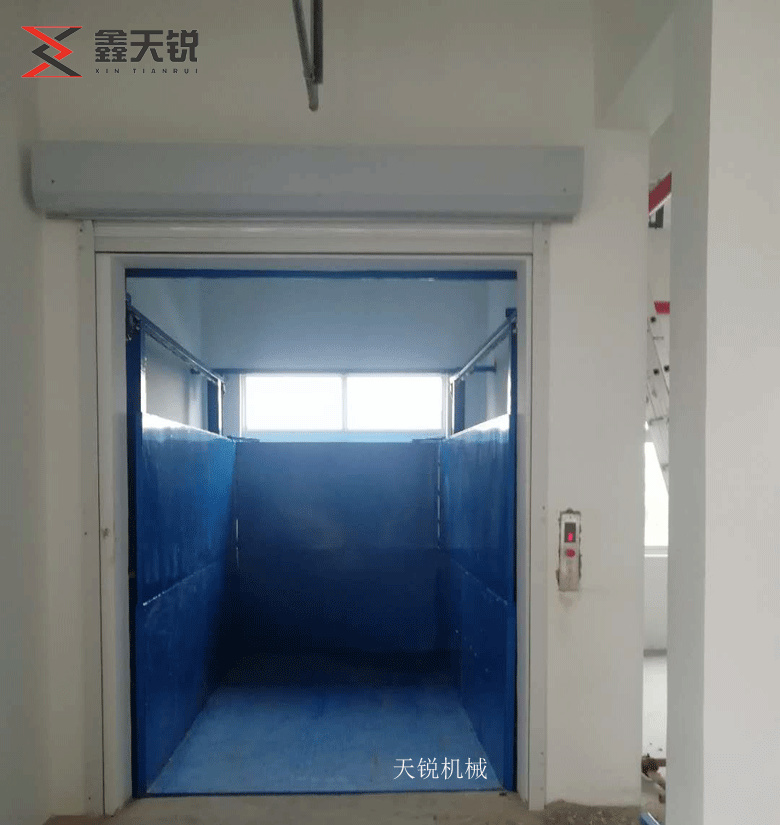 昆玉上货专用导轨式升降货梯
